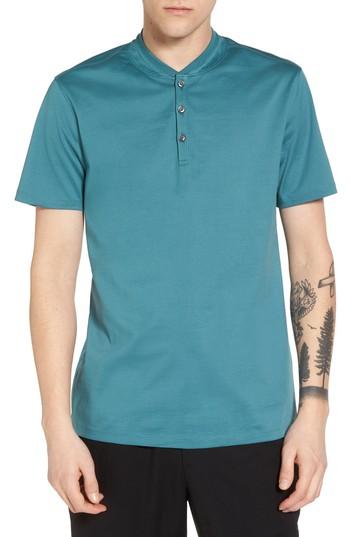 Men's Calibrate Trim Fit Fashion Polo - Blue/green