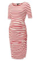 Women's Isabella Oliver Nia Ruched Maternity Dress - Red