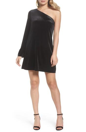 Women's French Connection Aurore One-shoulder Velvet Dress