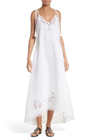 Women's Theory Taytee Cotton & Linen Maxi Dress