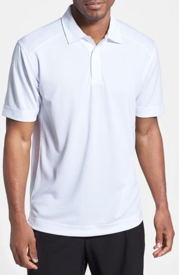Men's Cutter & Buck Genre Drytec Moisture Wicking Polo Xlt - White