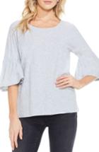 Women's Two By Vince Camuto Relaxed Bell Sleeve Cotton Tee - Grey