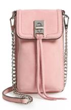 Rebecca Minkoff Darren Leather Phone Crossbody Bag - Pink