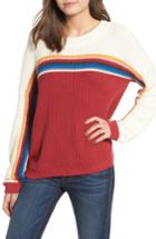 Women's Rip Curl Rise And Shine Stripe Sweater - Red
