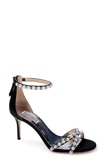 Women's Badgley Mischka Hannah Embellished Ankle Strap Sandal M - Black