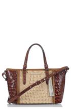 Brahmin Mini Asher Croc Embossed Leather Tote - Beige
