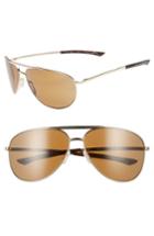 Women's Smith Serpico Slim 2.0 65mm Chromapop(tm) Polarized Aviator Sunglasses -