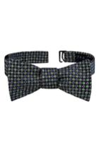 Men's Ted Baker London Grid Silk Bow Tie, Size - Blue