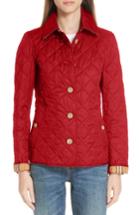 Women's Burberry Frankby 18 Quilted Jacket - Red