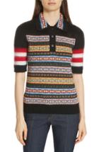 Women's Tory Burch Lace Trim Merino Wool Sweater