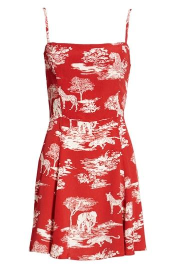 Women's Reformation Kendall Floral Dress - Red