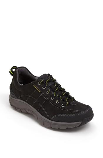 Women's Clarks 'wave Trek' Waterproof Sneaker M - Black