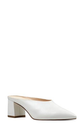 Women's Nine West Helmer Mule .5 M - White