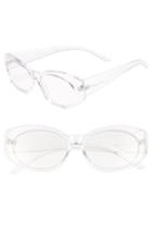 Women's Circus By Sam Edelman 68mm Oval Sunglasses - Clear