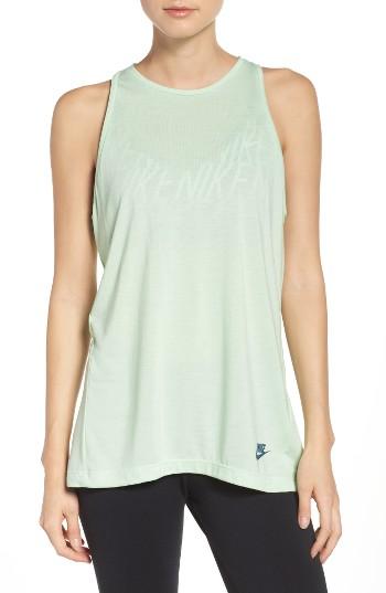 Women's Nike Essential Tank - Green