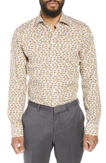 Men's Eton Slim Fit Taco Print Dress Shirt