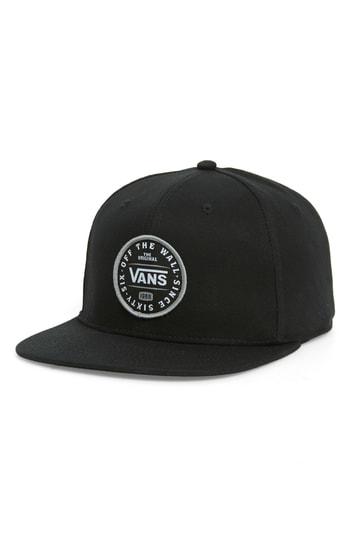 Men's Vans Original 66 Snapback Baseball Cap - Black