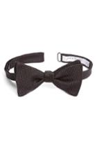 Men's John W. Nordstrom Solid Silk Bow Tie, Size - Black