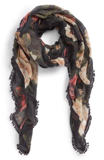 Women's Treasure & Bond Floral Fringe Scarf