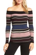 Women's Cupcakes And Cashmere Nadria Off The Shoulder Sweater, Size - None