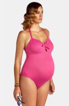 Women's Pez D'or One-piece Maternity Swimsuit - Pink
