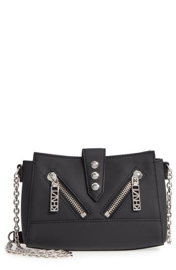 Kenzo Mini Kalifornia Grommato Leather Shoulder Bag -