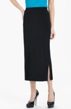 Women's Ming Wang Side Slit Knit Midi Skirt