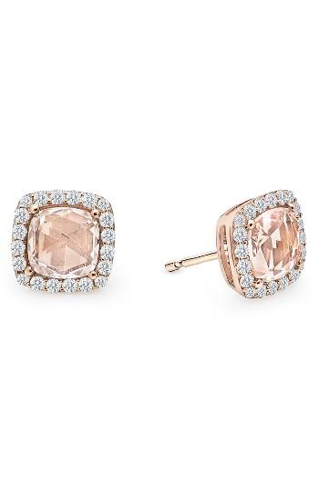 Women's Lafonn Simulated Diamond & Simulated Morganite Stud Earrings
