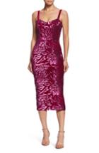 Women's Dress The Population Lynda Sequin Velvet Body-con Dress - Burgundy