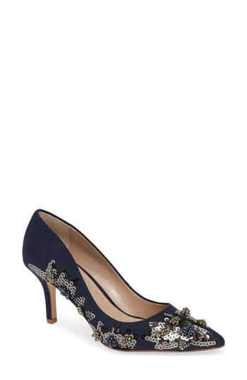Women's Charles By Charles David Sophie Embellished Pump M - Blue