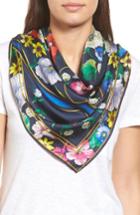 Women's Johnny Was Chole Silk Square Scarf, Size - Blue