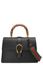Gucci Large Dionysus Top Handle Leather Shoulder Bag - None