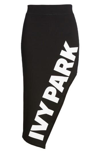 Women's Ivy Park Logo Cutaway Side Pencil Skirt - Black