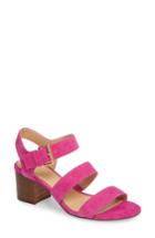 Women's J.crew Three-strap Suede Sandal M - Pink