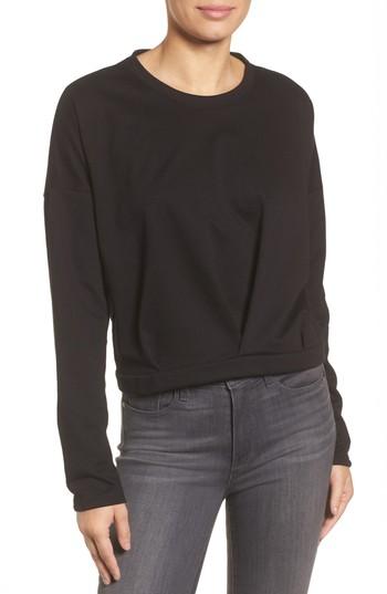 Women's Halogen Pleat Front Top, Size - Black