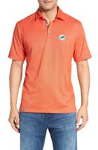 Men's Tommy Bahama 'nfl Double Eagle Spectator' Bird's-eye Polo - Grey