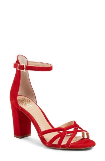 Women's Vince Camuto Catelia Ankle Strap Sandal M - Black