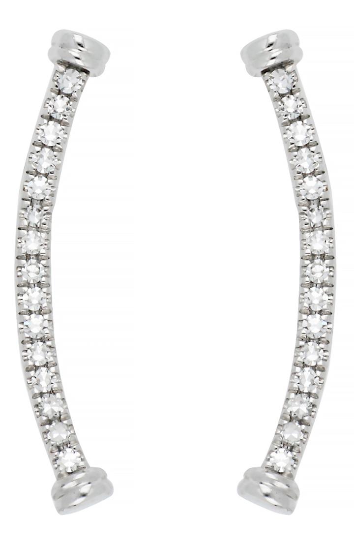 Women's Carriere Diamond Curved Bar Earrings (nordstrom Exclusive)
