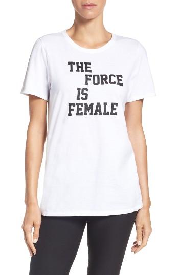 Women's Nike The Force Is Female Tee - White