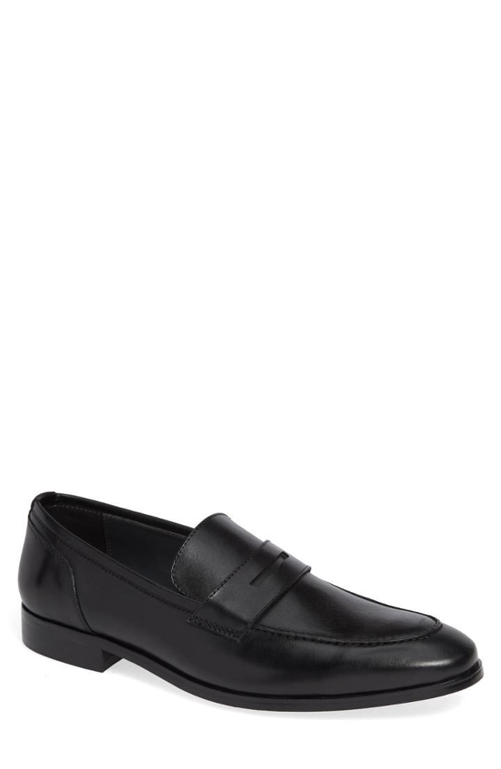 Men's The Rail Denio Apron Toe Penny Loafer -7.5us / 41eu - Black