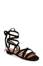 Women's Halogen Frances Ankle Wrap Sandal .5 M - Black