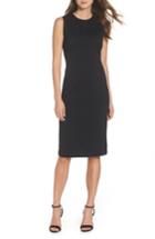 Women's Forest Lily Jacquard Sheath Dress - Black