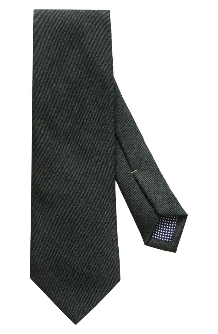 Men's Eton Solid Wool Blend Tie, Size - Green