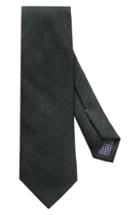 Men's Eton Solid Wool Blend Tie, Size - Green