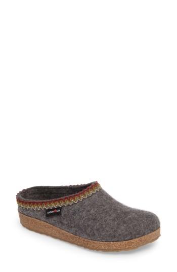 Women's Haflinger Zigzag Slipper Us / 37eu - Grey