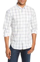 Men's Bonobos Summerweight Slim Fit Plaid Sport Shirt, Size R - White