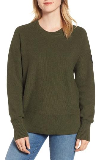 Women's Canada Goose Aleza Merino Wool Sweater P (2-4p) - Green