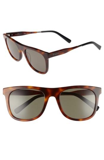 Men's Salvatore Ferragamo 55mm Sunglasses - Tortoise