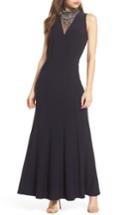 Women's Vince Camuto Embellished A-line Gown - Blue