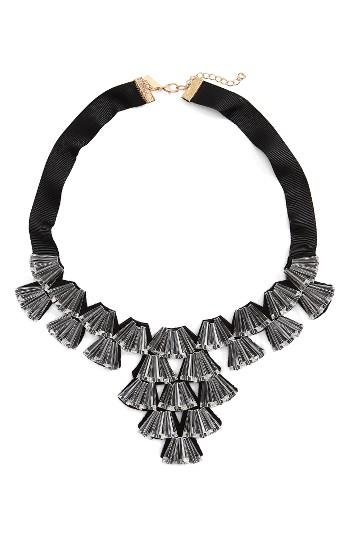 Women's Topshop Crystal Fan Collar Necklace